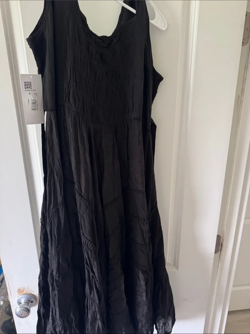 Black Tiered Maxi Dress - Picture 4 of 6